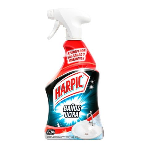 Harpic® Líquido Desinfectante para Inodoros, Power Ultra - 650 ml.