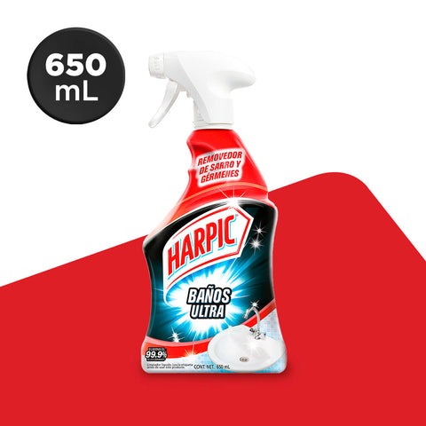 Harpic® Líquido Desinfectante para Inodoros, Power Ultra - 650 ml.