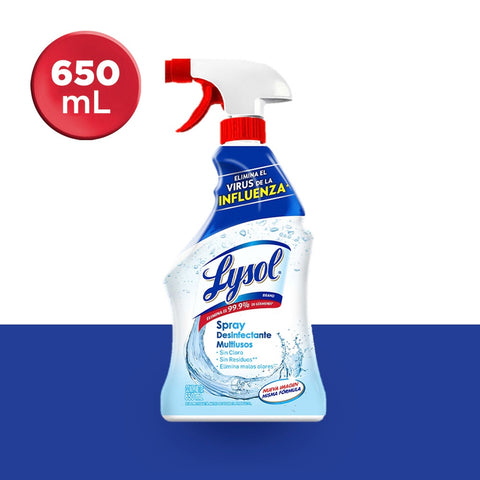 Lysol® Spray Desinfectante Multiusos Trigger - 650 ml.