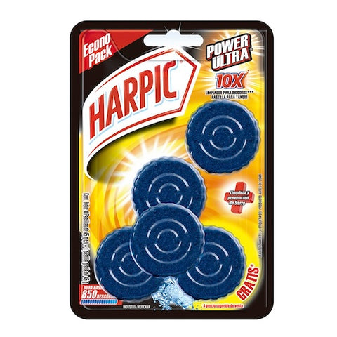 Harpic® Pastilla para tanque, Power Ultra - 5 pz.
