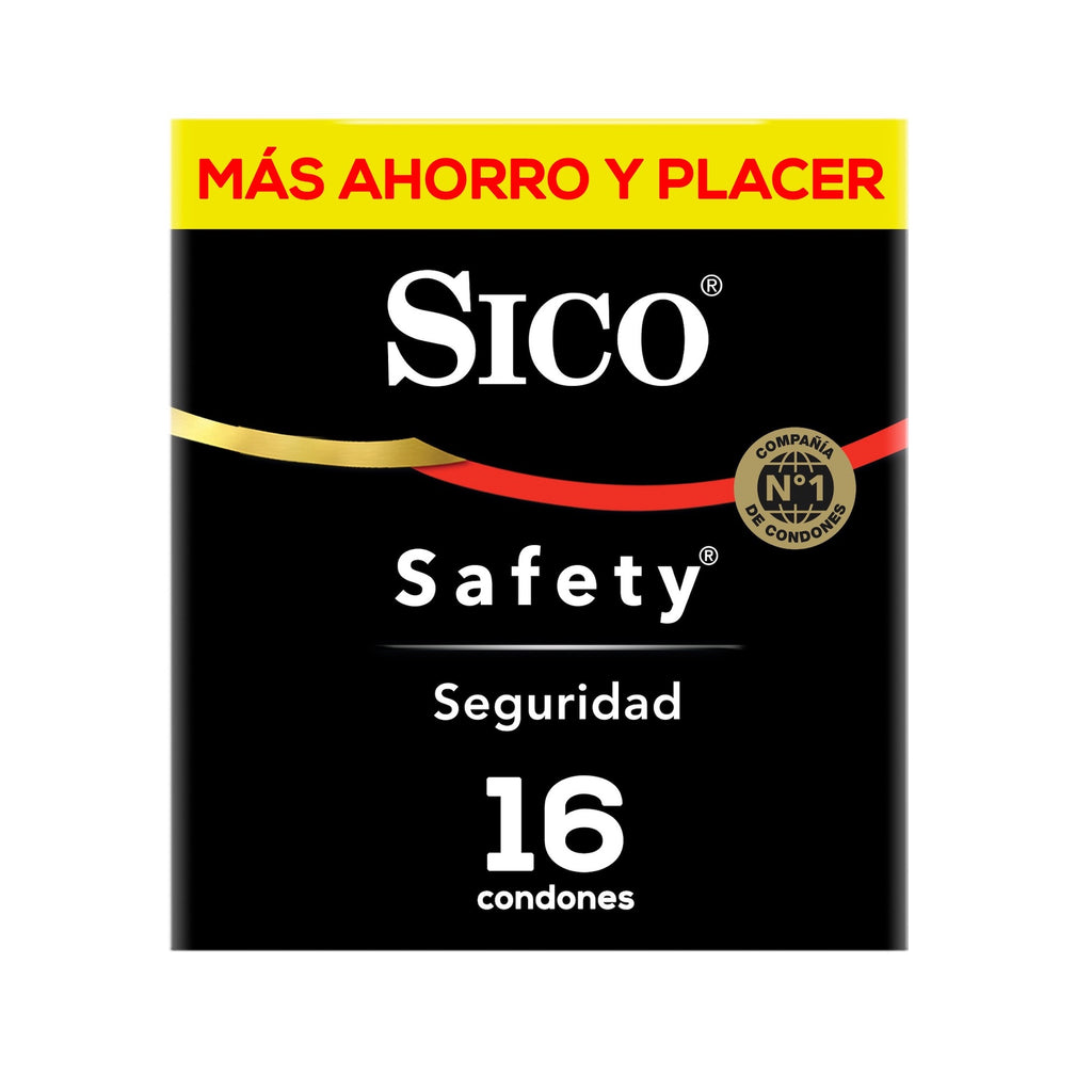 Condones Sico® Safety - 16 pack
