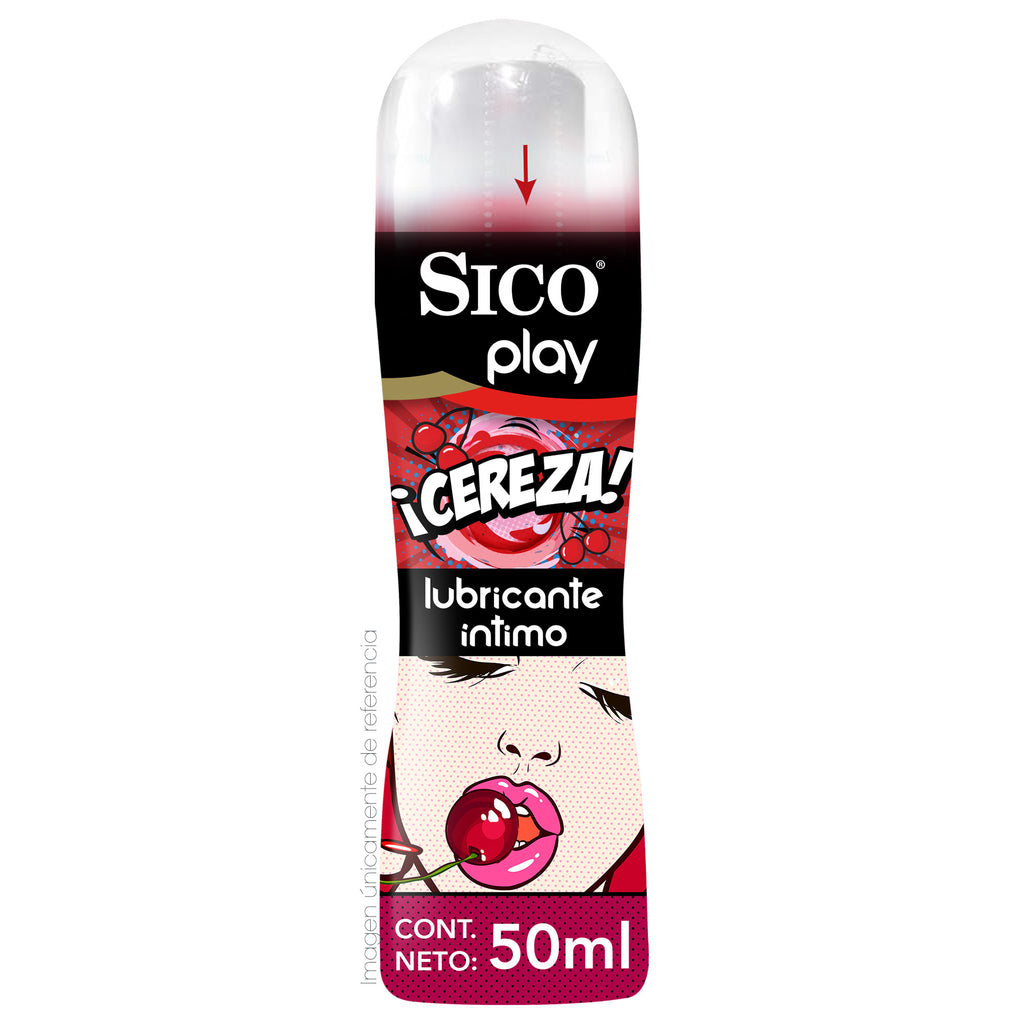 Sico® Lubricante Play ¡Cereza! - 50 ml.