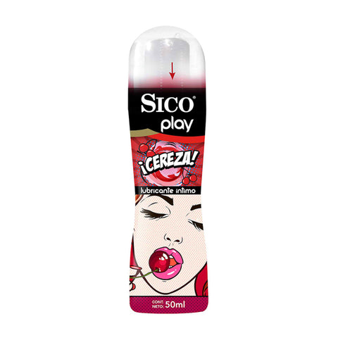 Sico® Lubricante Play ¡Cereza! - 50 ml.