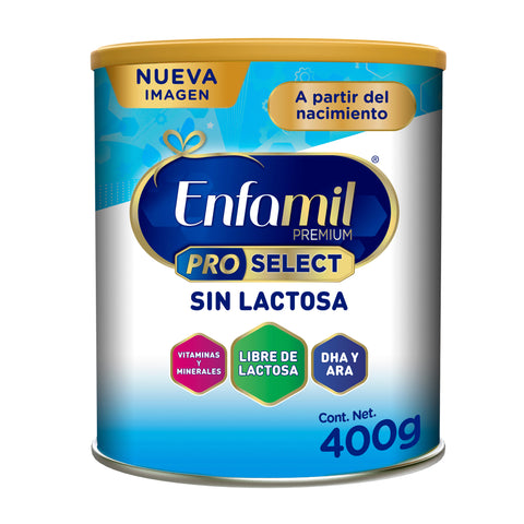 Enfamil® Premium ProSelect Sin Lactosa, Lata de 400 grs.