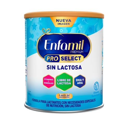 Enfamil® Premium ProSelect Sin Lactosa, Lata de 400 grs.
