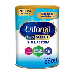 Enfamil® Premium ProSelect Sin Lactosa, Lata de 900 grs.