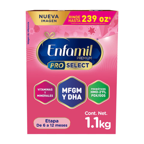 Enfamil® Premium ProSelect 6-12 meses, Caja de 1,1 kgs.