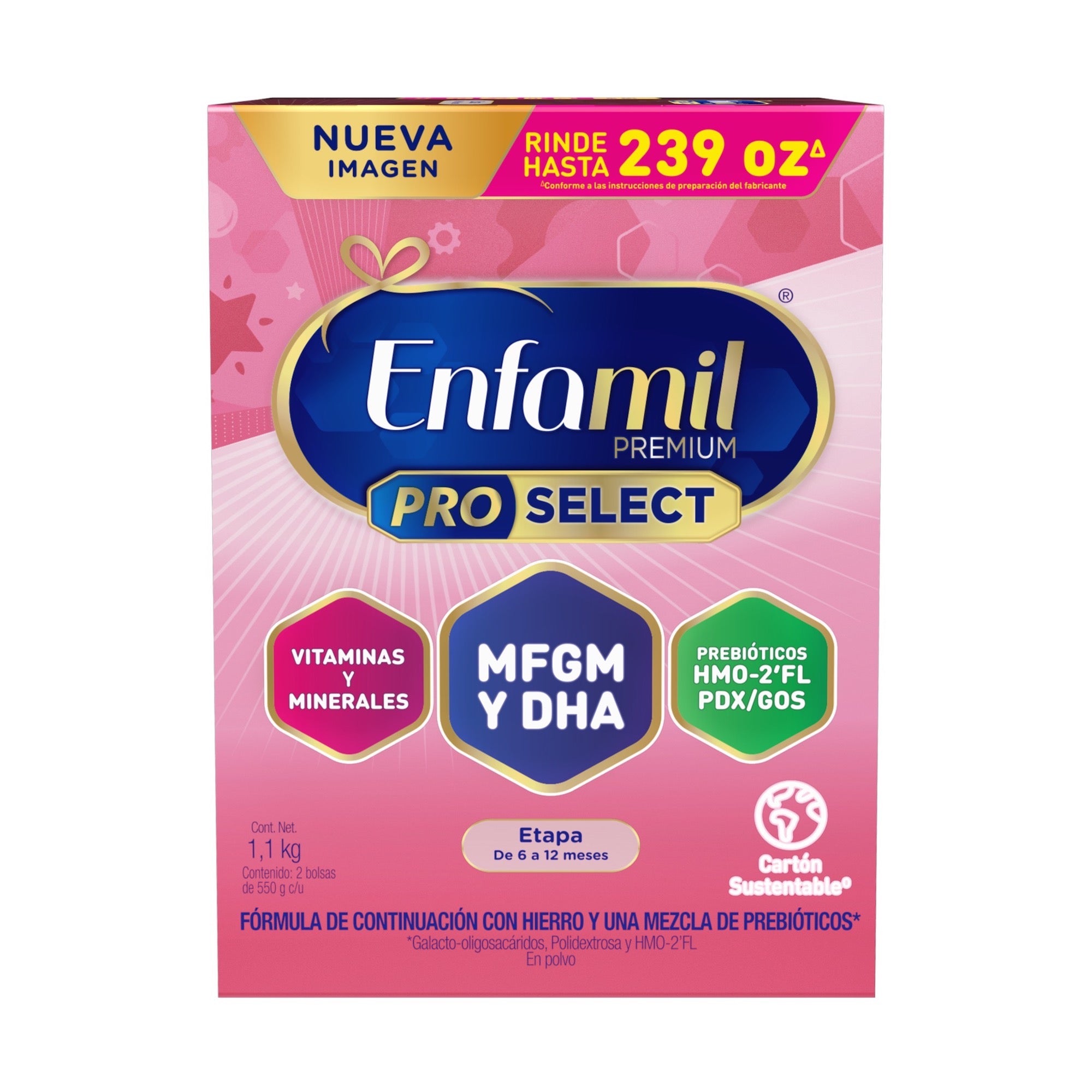 Enfamil® Premium ProSelect 6-12 meses, Caja de 1,1 kgs.