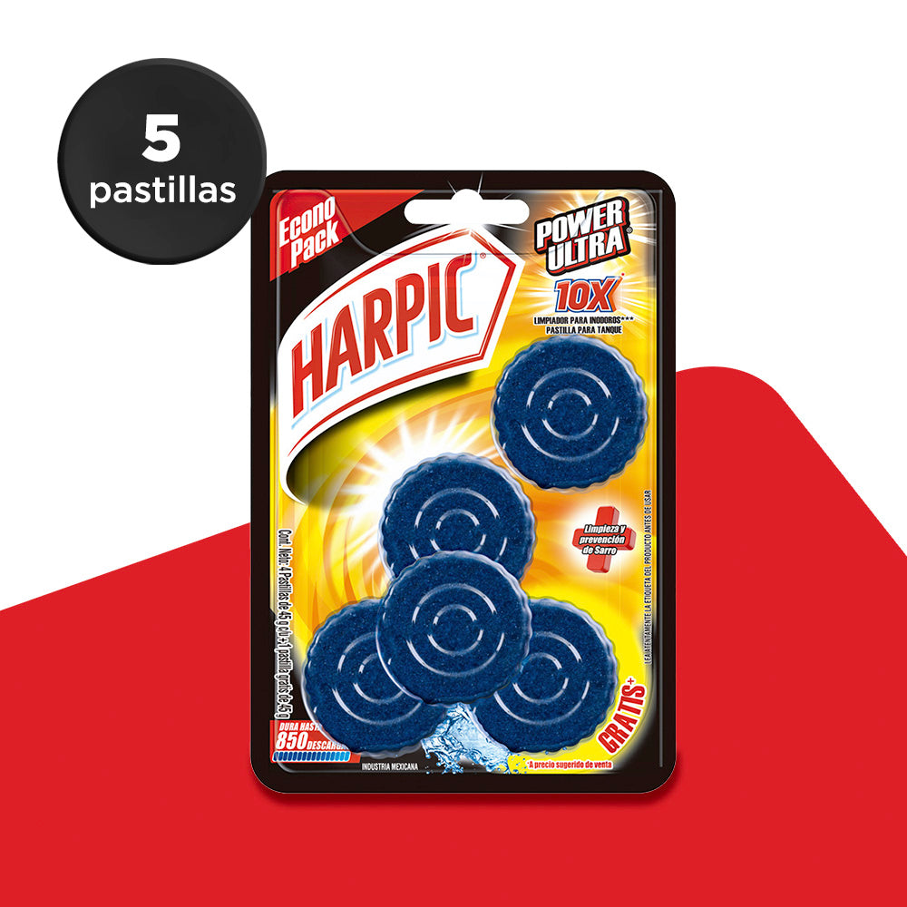 Harpic® Pastilla para Tanque Power Ultra 5 pz