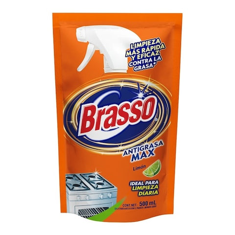 Brasso® Limpiador Líquido Desengrasante para Cocina Limón Repuesto 500 ml