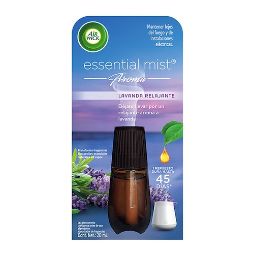 Air Wick® Vaporizador Essential Mist®, Lavanda Relajante - Repuesto de 20 ml.