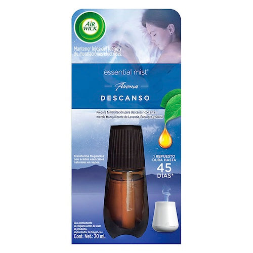 Air Wick® Vaporizador de Fragancias Essential Mist Repuesto Descanso 20 ml