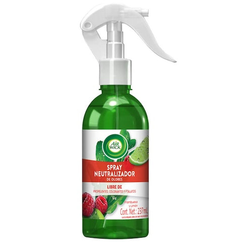 Air Wick® Spray Neutralizador de Olores Frambuesa y Eucalipto 237 ml