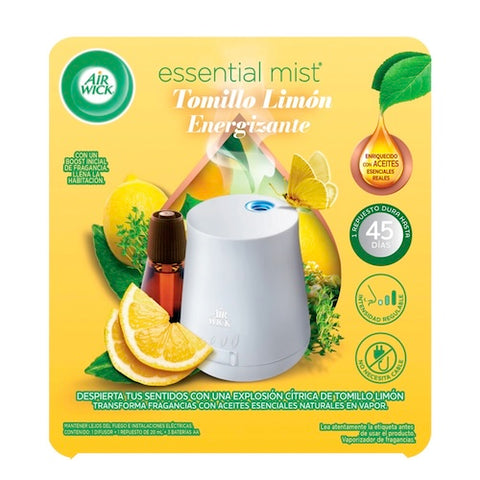 Air Wick® Vaporizador de Fragancias Essential Mist + Repuesto Tomillo / Limón 20 ml