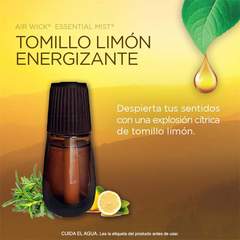 Air Wick® Vaporizador Essential Mist®, Tomillo & Limón - Repuesto de 20 ml.