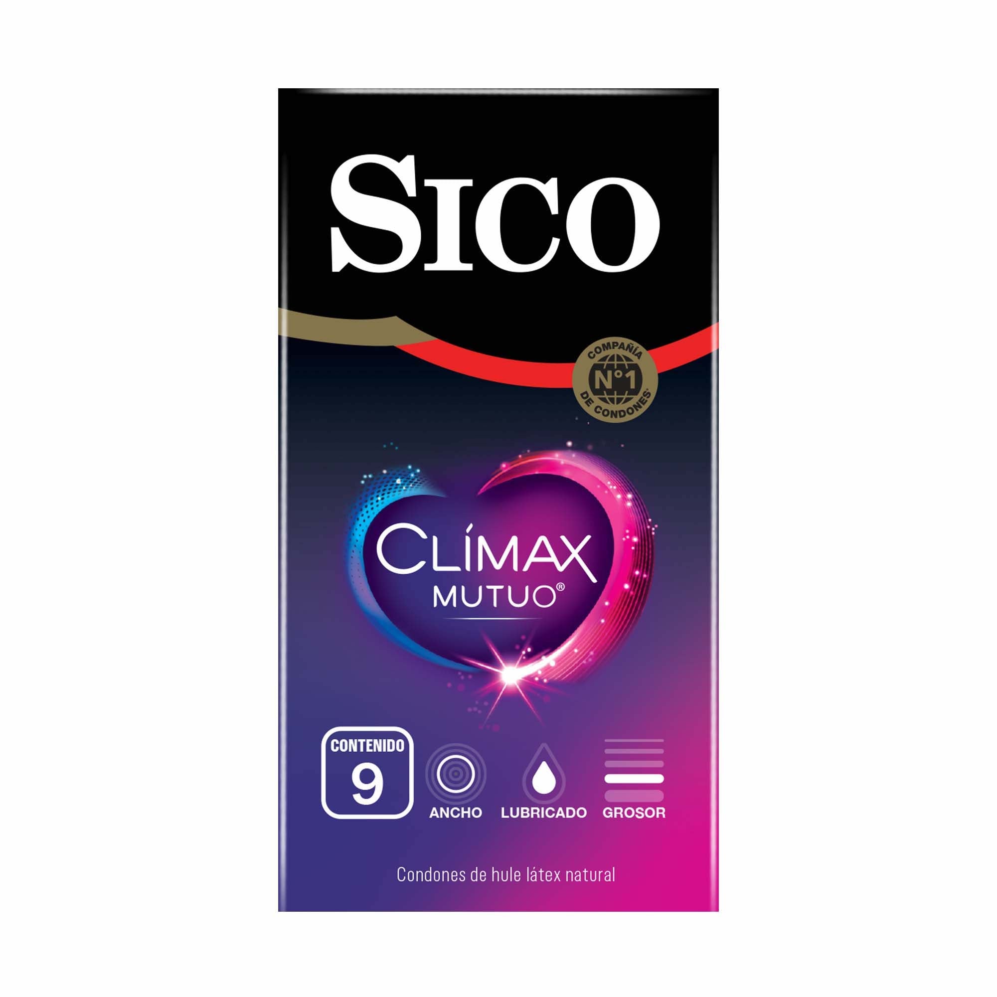 Condones Sico® Clímax Mutuo - 9 pack