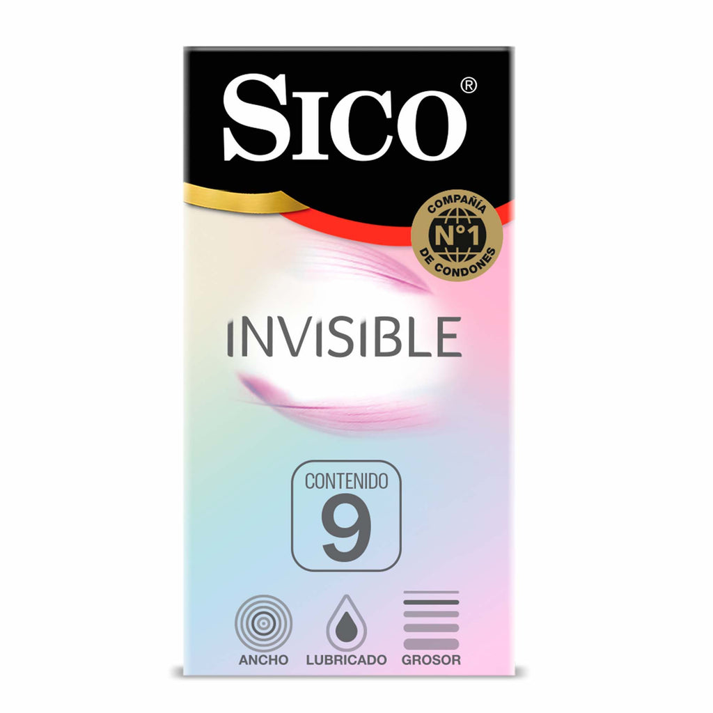 Condones Sico® Invisible - 9 pack