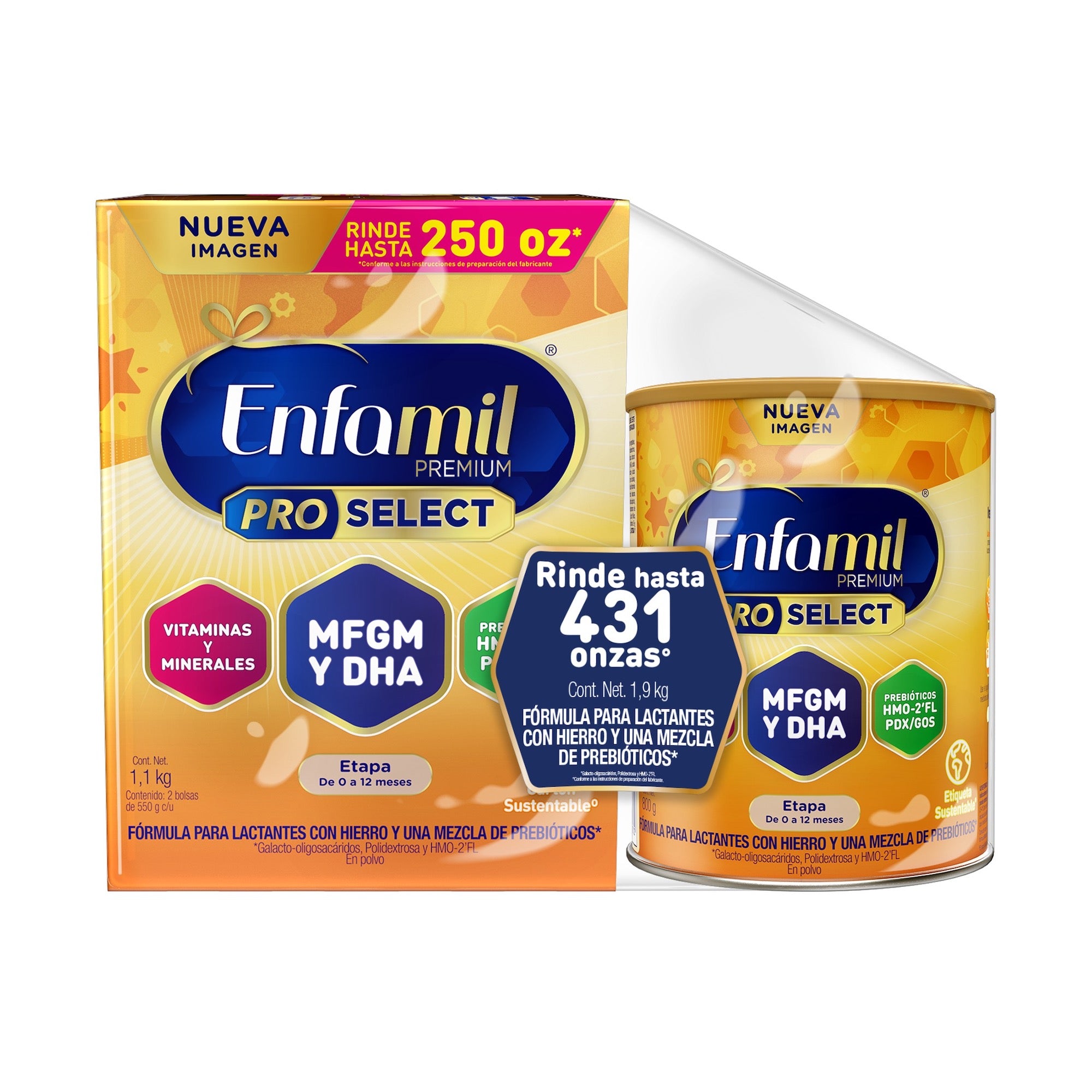Enfamil® Premium ProSelect 0-12 meses, Pack de 1,9 kgs.