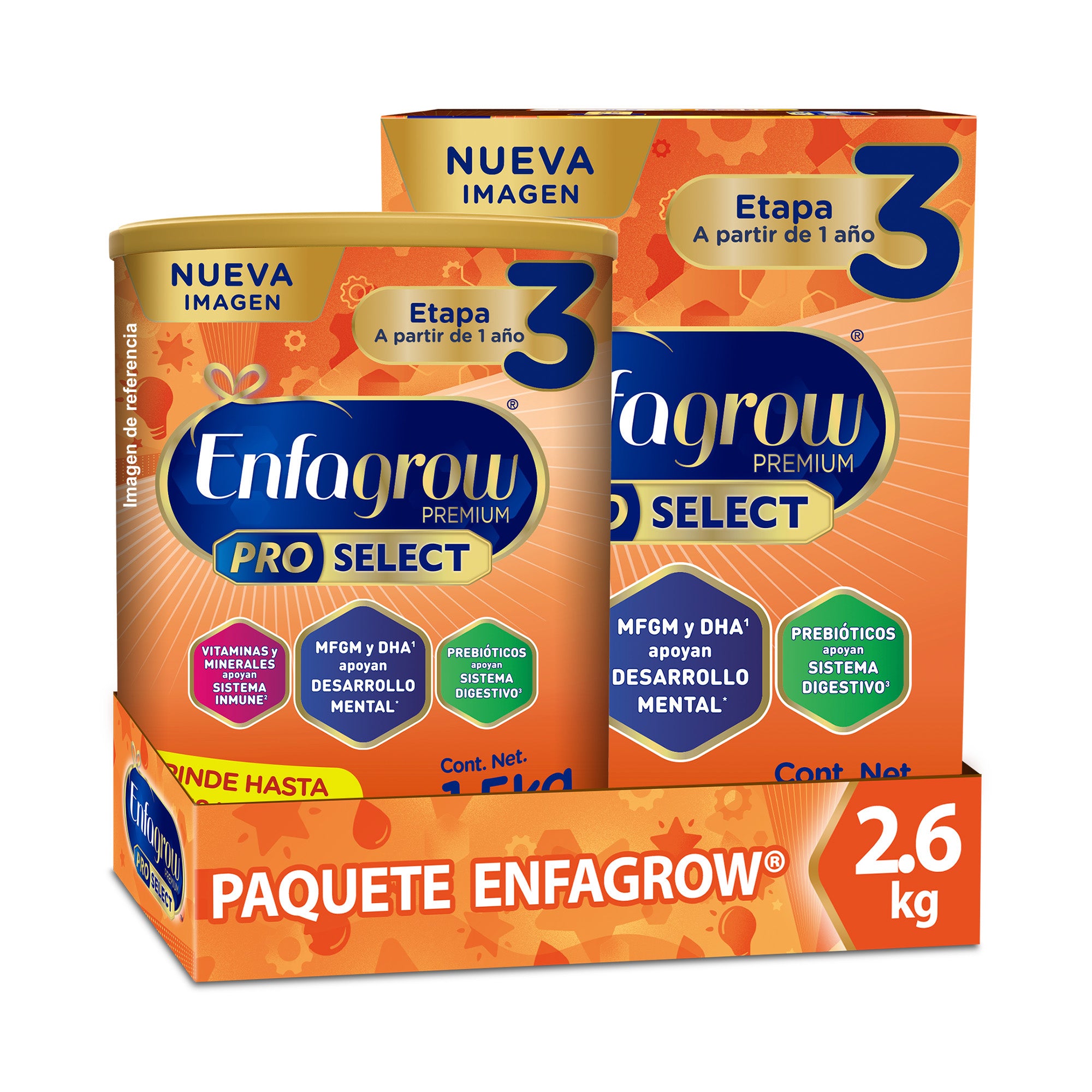 Enfagrow® Premium ProSelect Etapa 3, Pack de 2,6 Kgs.