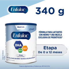 Enfalac® 0-12 meses, Lata de 340 grs.