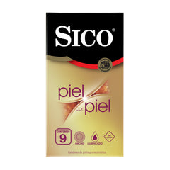 Condones Sico® Piel con Piel sin latex - 9 pack