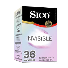 Condones Sico® Invisible - 36 pack