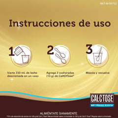 Cal-C-Tose® Chocolate Menos Azúcar, Bolsa de 440 grs.