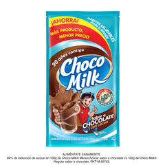 Choco Milk® Chocolate Menos Azúcar, Bolsa de 440 grs.