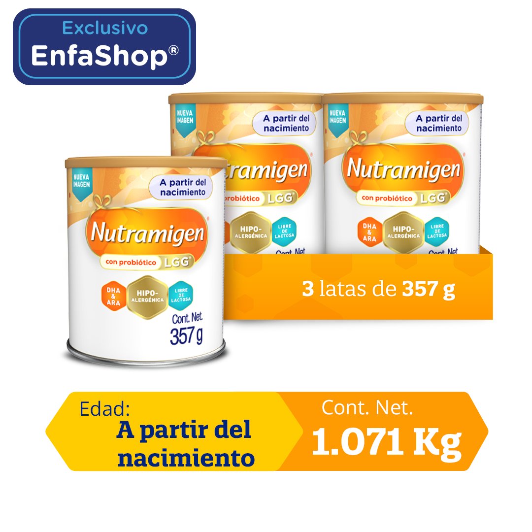 Nutramigen® Premium 0-12 meses, Pack 1.07 kg.