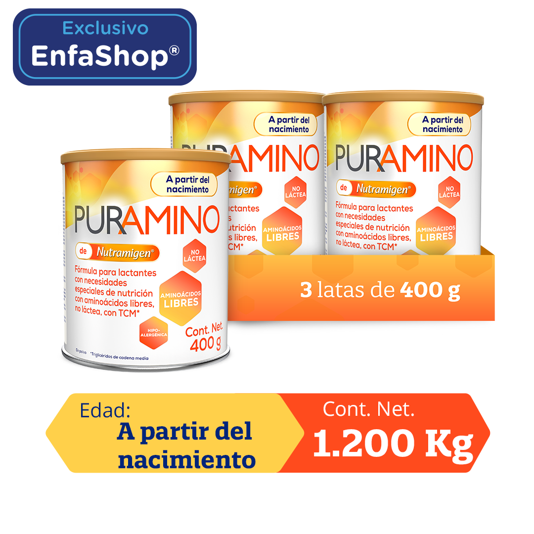 Puramino® 0-12 meses, Pack de 1.2 kg.