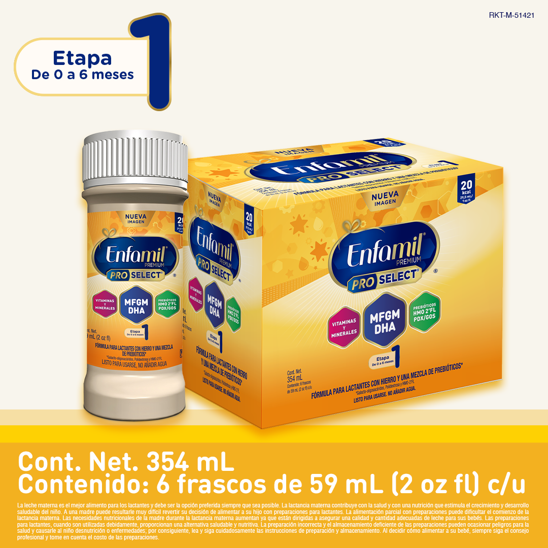 Enfamil® Premium ProSelect 0-6 meses fórmula líquida frascos x