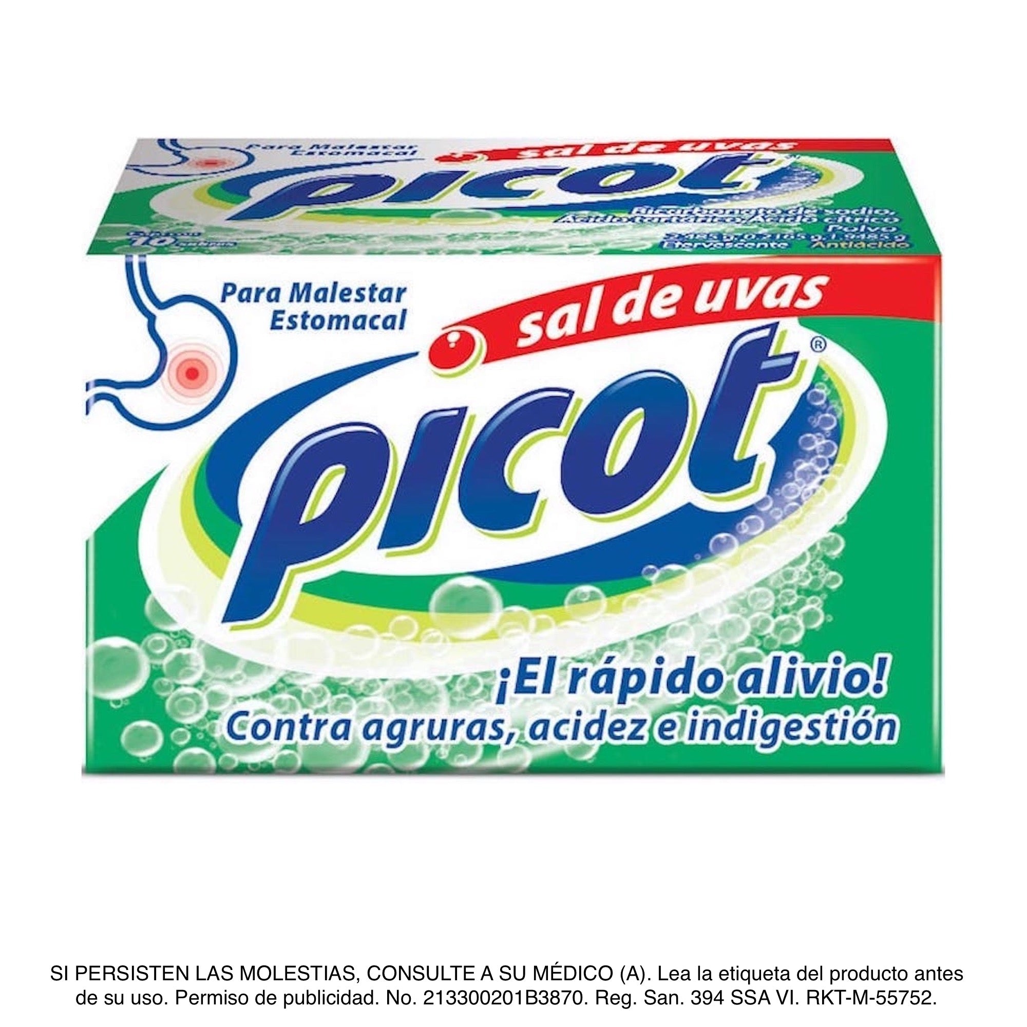 Picot® Sal de Uvas - Caja con 10 sobres.