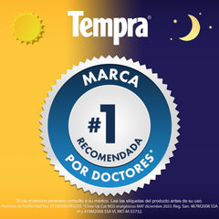 Tempra® 24 Hrs Gripa y Resfriado, Caja con 12 tabletas.