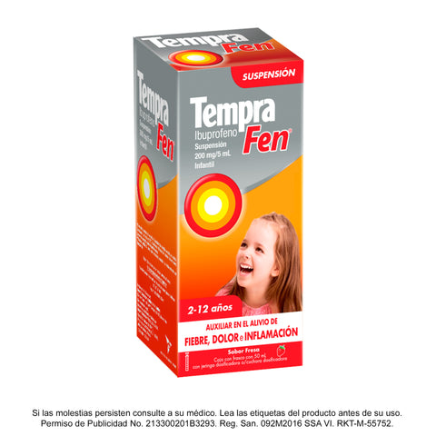 Tempra® Fen Suspensión Infantil - 100 ml.