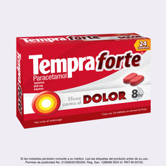 Tempra® Forte, Caja con 24 tabletas - 650 mg.