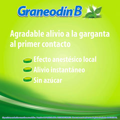 Graneodín B sabor MentaEucalipto - Caja con 24 pastillas
